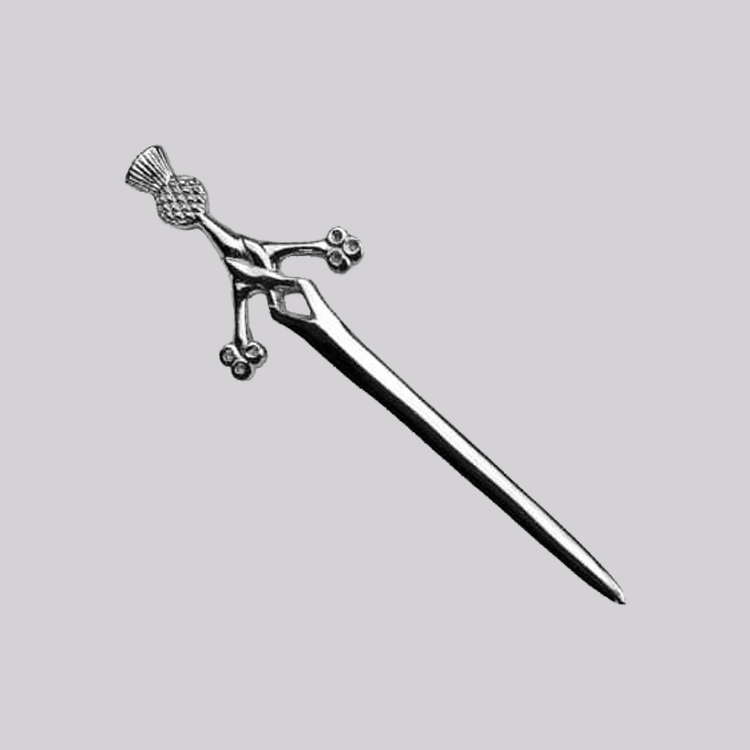 Deluxe Thistle Kilt Pin