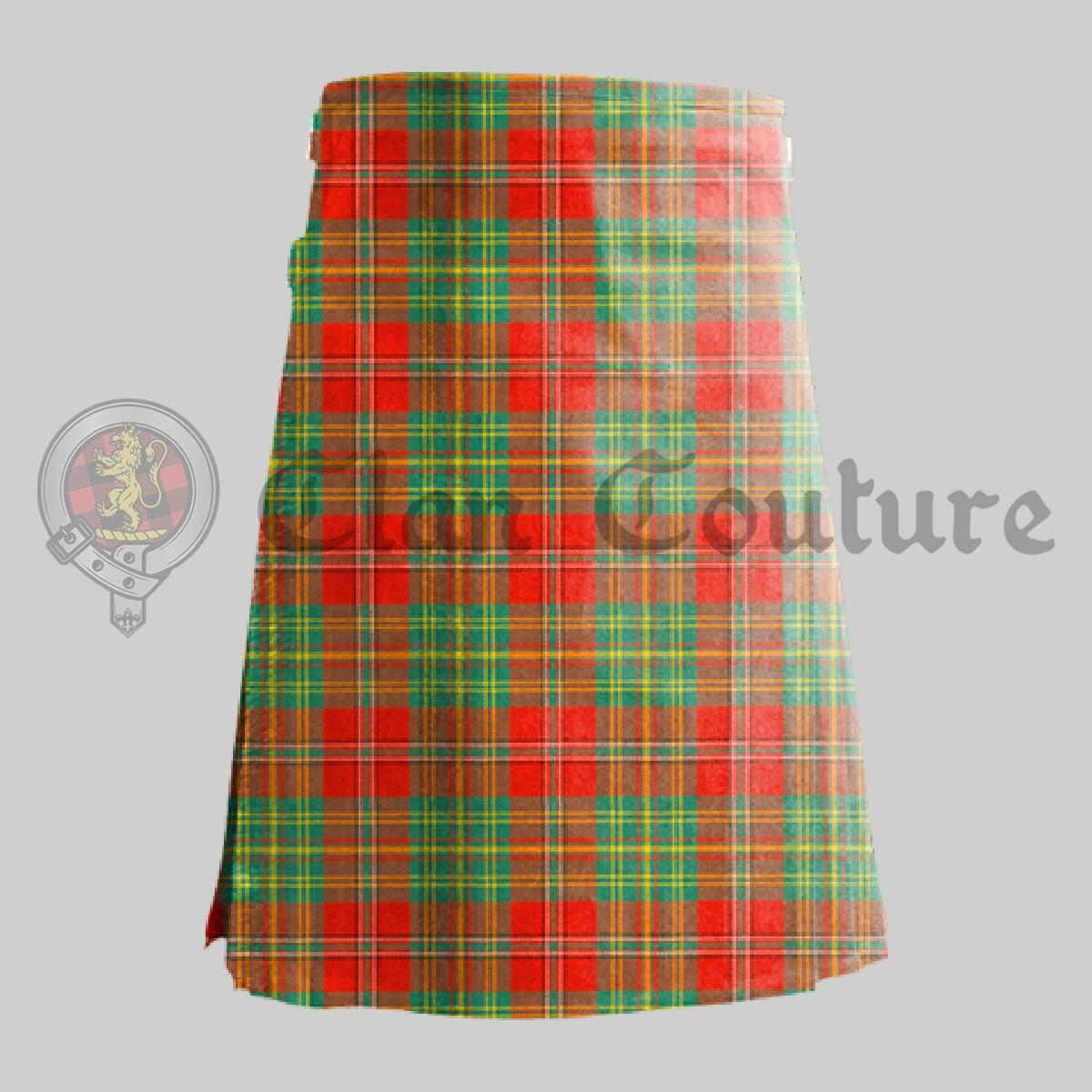 Leask Ancient Tartan Kilt, Kilt For Men , Scottish Wear