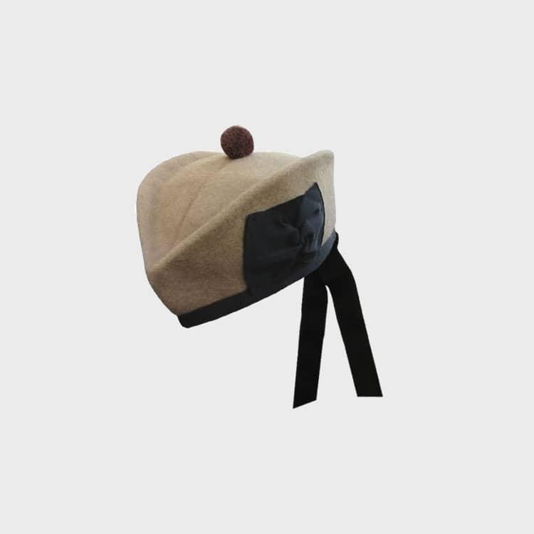 Camel Color Scottish Glengarry Hat