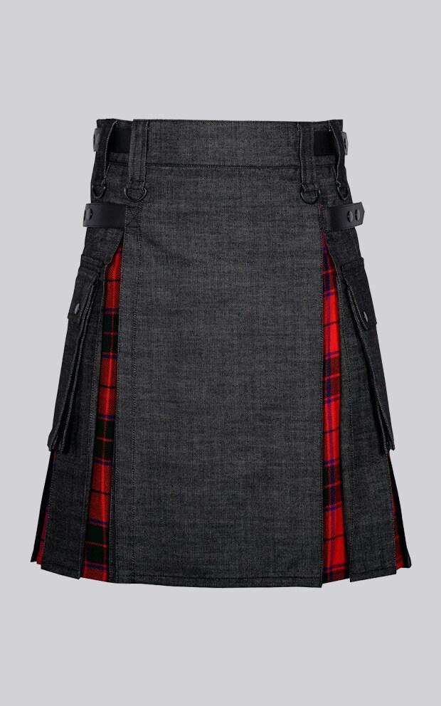 Denim Wallace Scottish Hybrid Kilt
