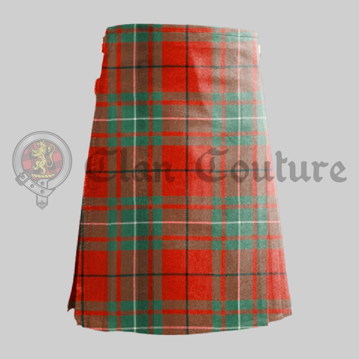 MacAulay Red Ancient Tartan Kilt,  Kilt For men , Heritage Wear