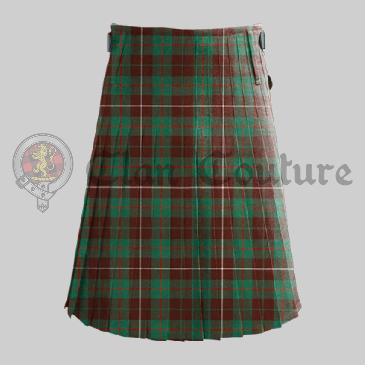 MacKinnon Hunting Ancient Tartan Kilt, Kilt For Men, Heritage Wear