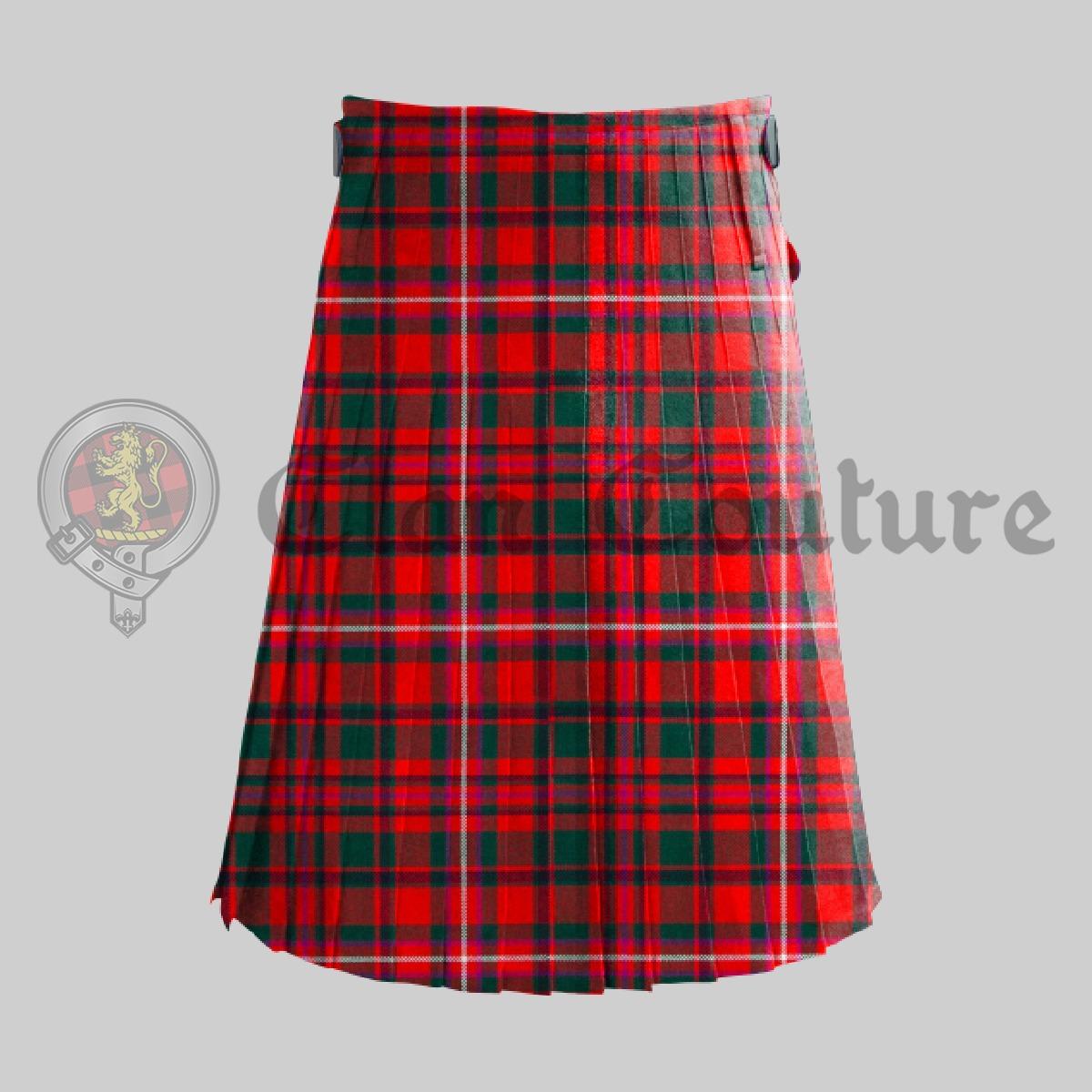 MacKinnon Red Modern Tartan Kilt, Kilt For Men , Heritage Wear