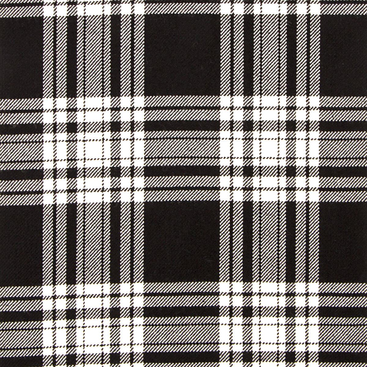 Menzies Black & White - Modern - Tartan Fabric