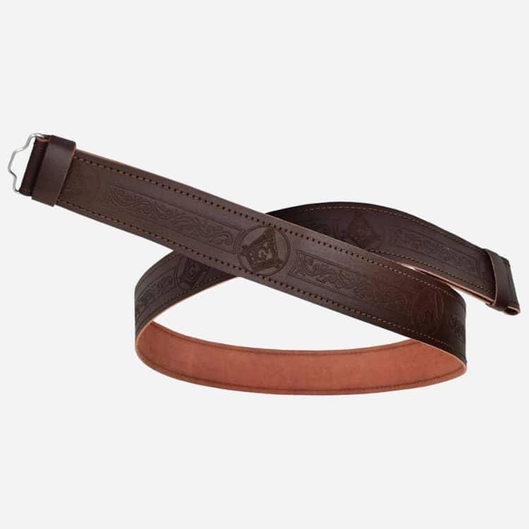 Brown Leather Kilt Buckle
