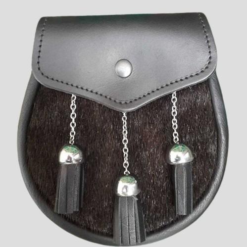 Leather Seal Skin Sporran