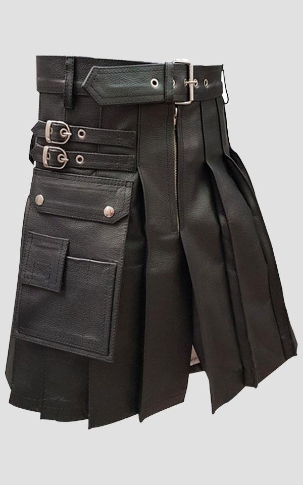 Leather Gladiator Utility Kilt