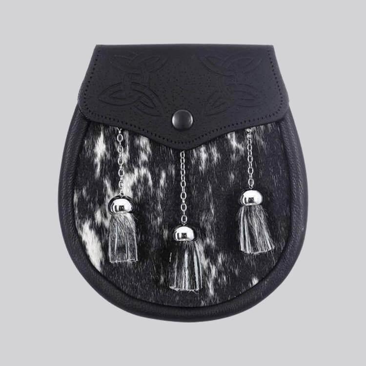 Mottled Calfskin Celtic Embossed Sporran
