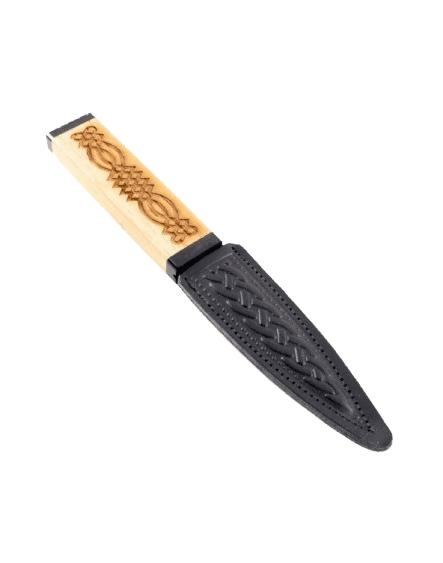 Celtic Knot Oak Sgian Dubh Knife