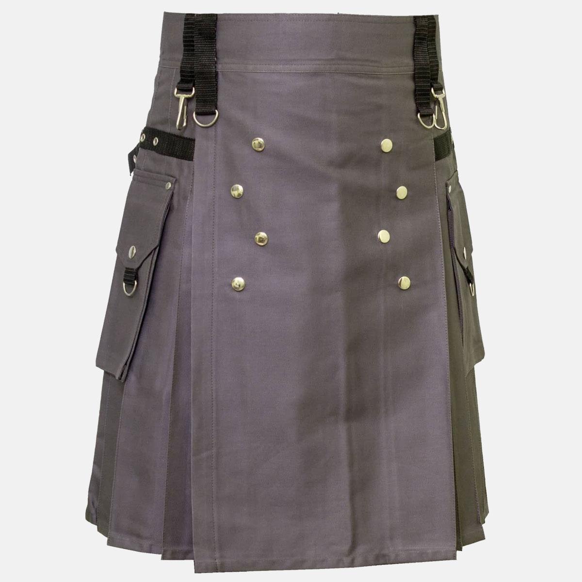 Grey Utility Sports Kilt