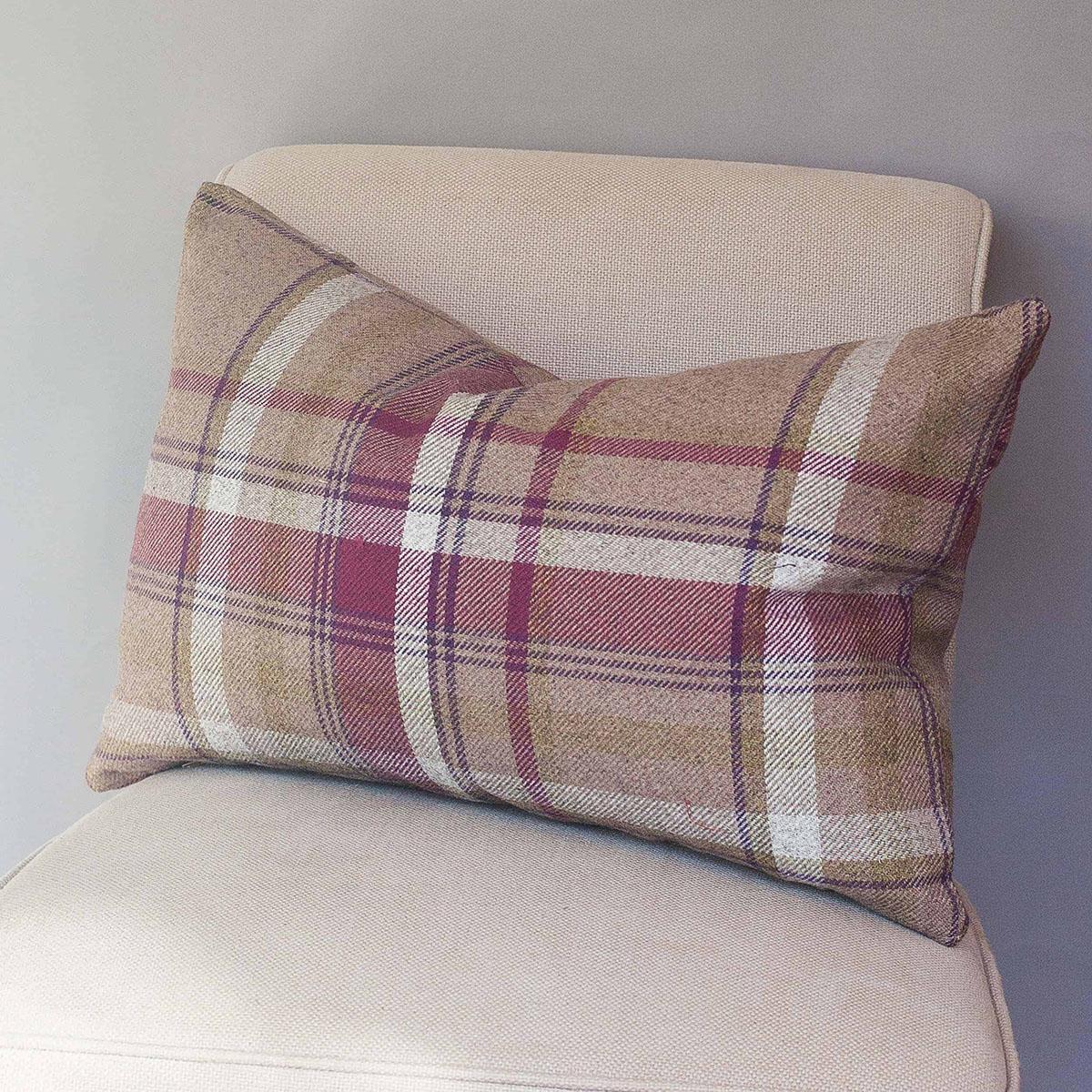 Tartan Pillow, Bed Tartan Pillow