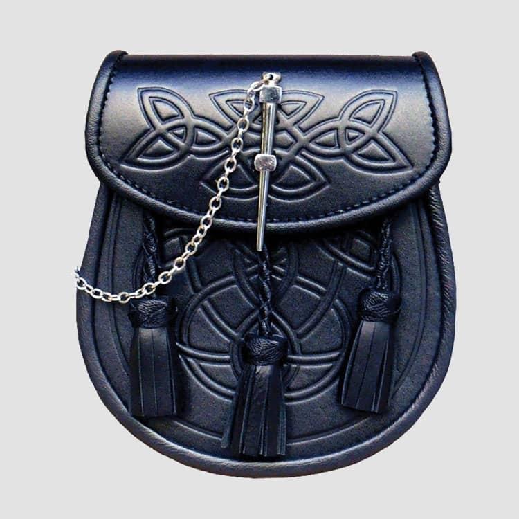 Traditional Leather Kilt Sporran