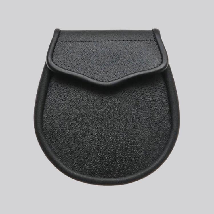 Basic Black Leather Sporran for Highland Wear