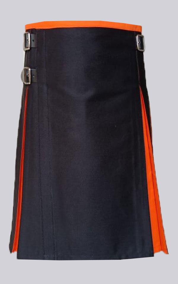 Classic Hybrid Black Orange Kilt