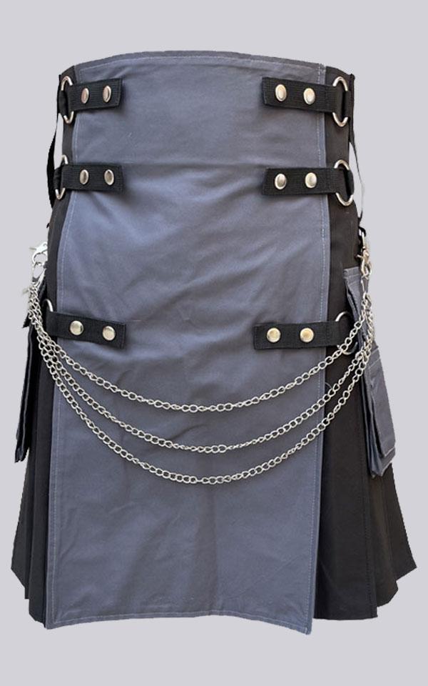 Gothic Utility Kilt For Men