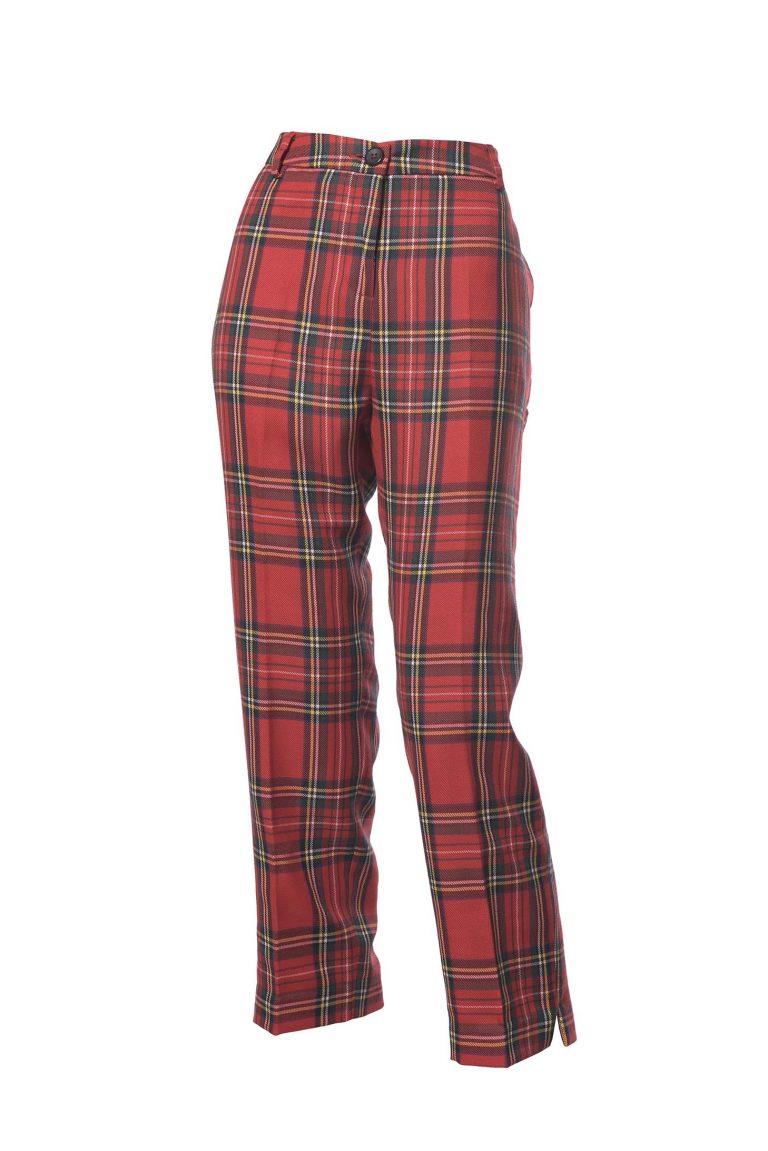 Womens Tartan Trousers